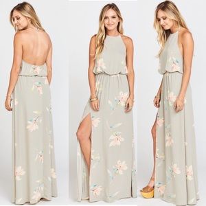 show me your mumu | heather halter dress floral